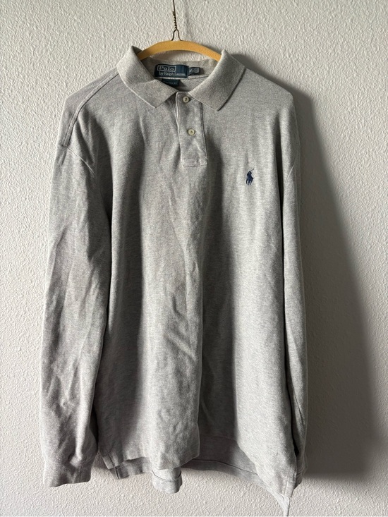 Ralph Lauren Other - Ralph Lauren Long-Sleeve Polo Shirt - Light Gray with Navy Pony